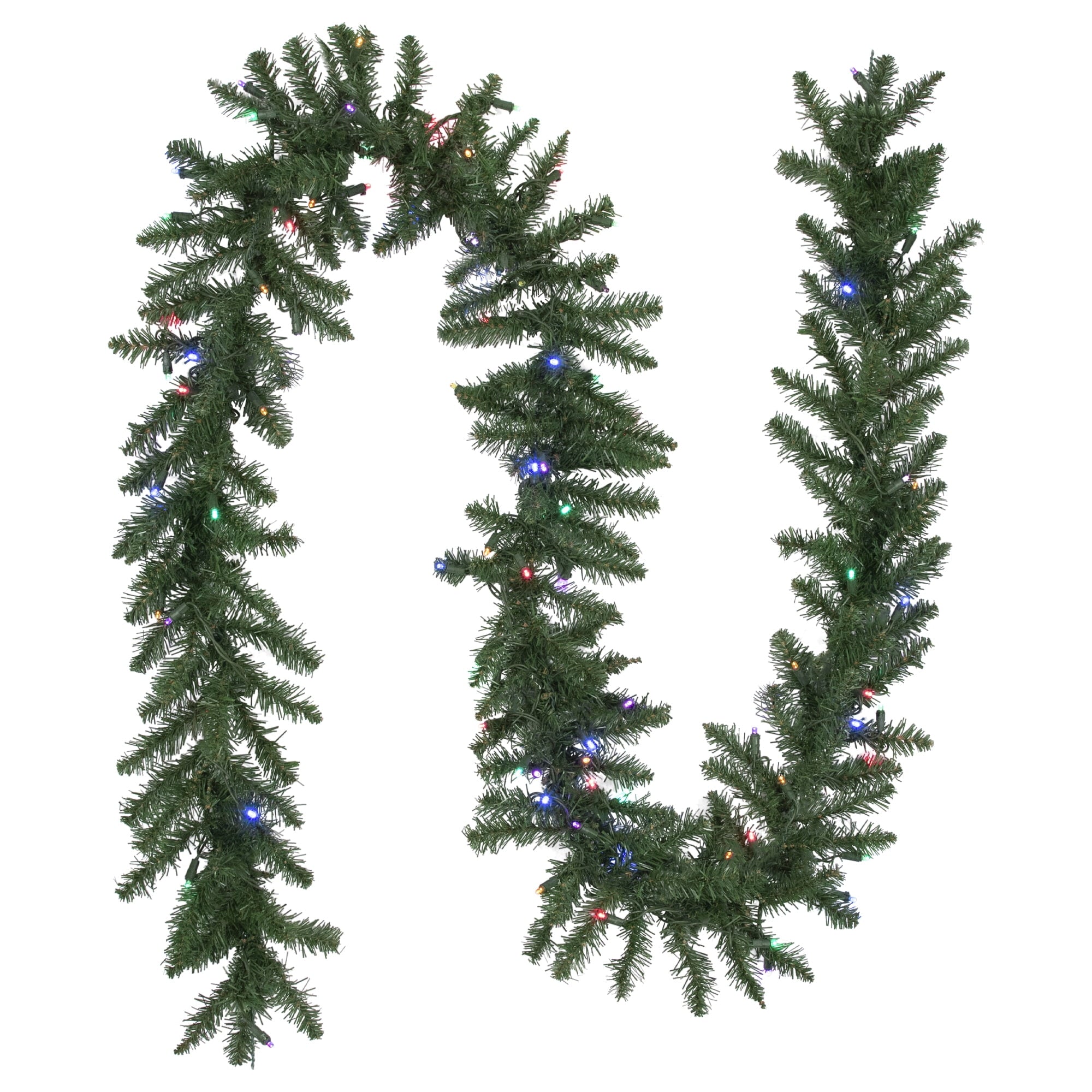 9' x 12" Pre-Lit Winona Fir Artificial Christmas Garland Multi LED Lights
