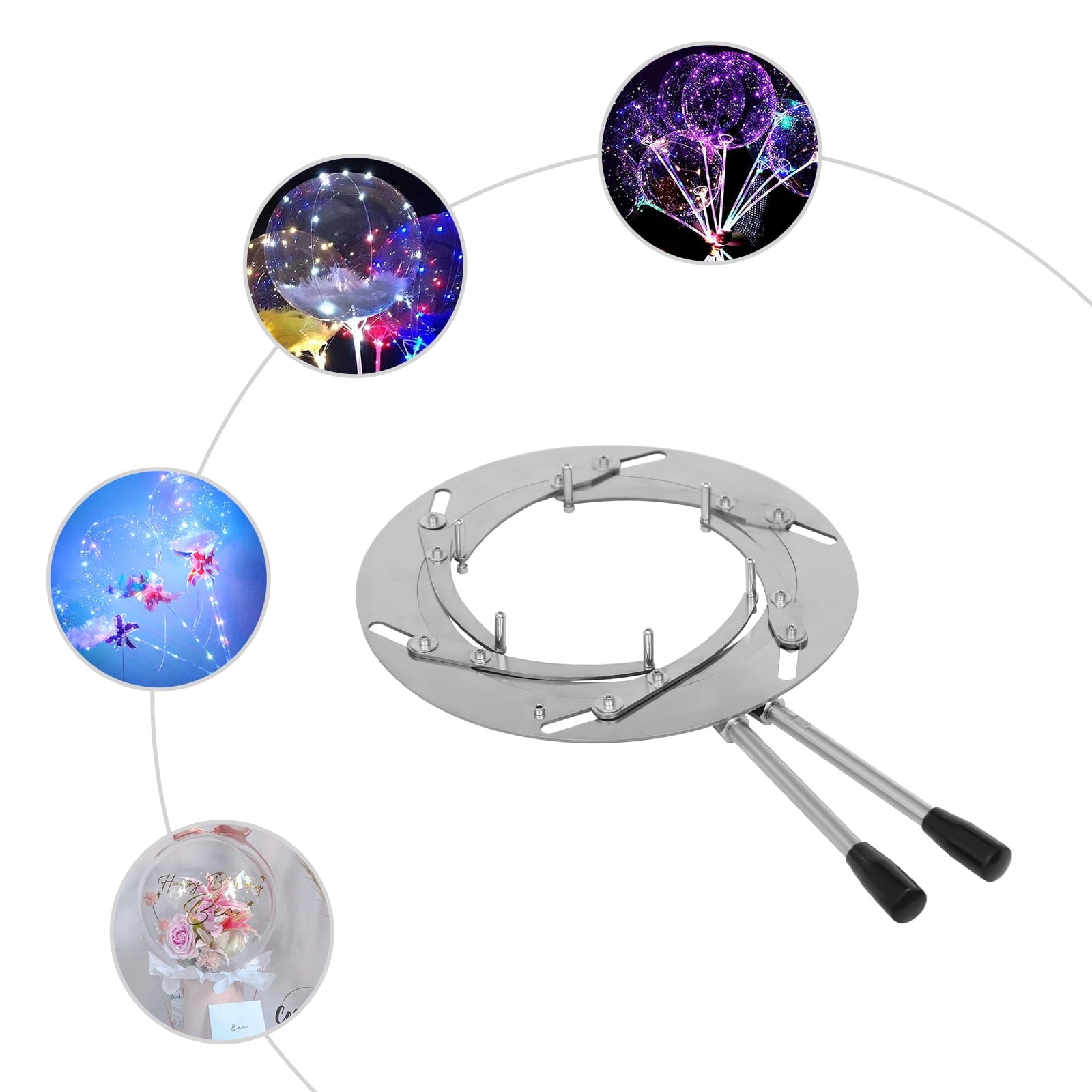 Professional Balloon Expanding Tool for Large Openings – 3.75lbs Gross Weight, Compatible with Balloon Inflators, Dual-Hand Operation for Event Decorators