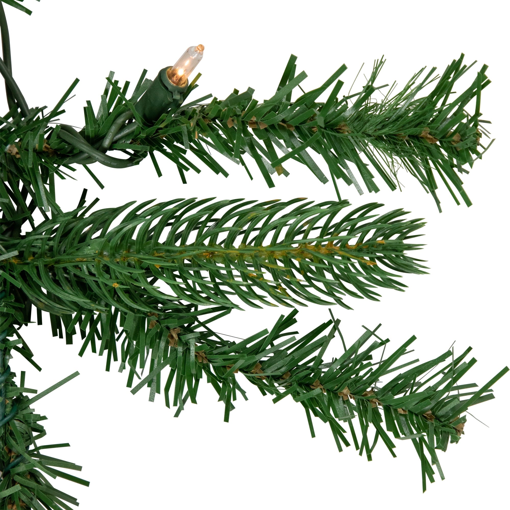 Northlight 9' x 10" Pre-Lit Sierra Noble Fir Artificial Christmas Garland, Clear Lights