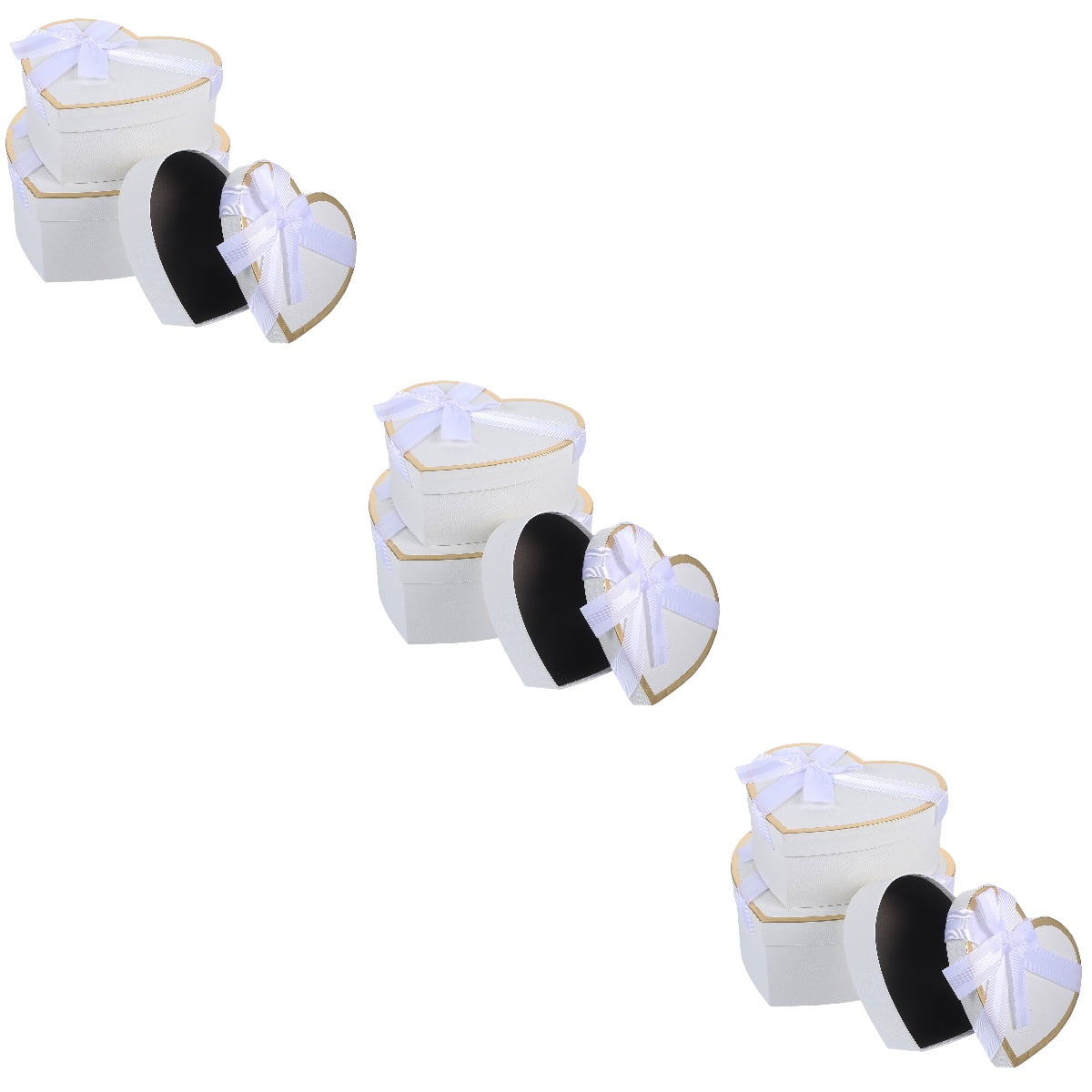 3 Sets Packaging Boxes for Gifts Organizer Refills Valentine's Day Lipstick