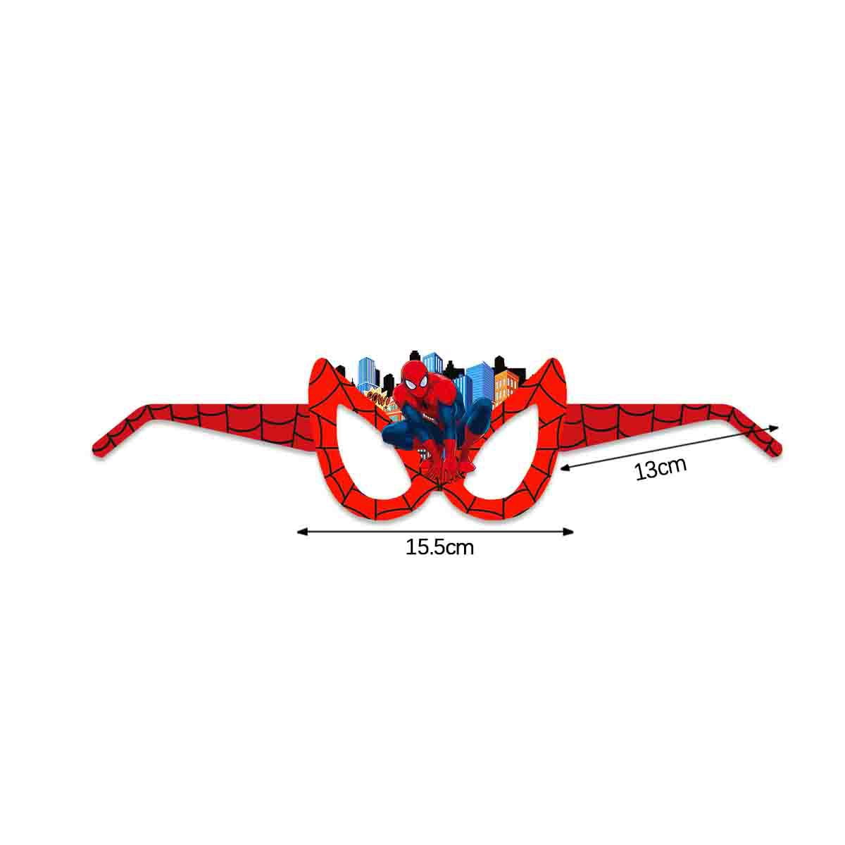 16Pcs Spider Man Themed Glasses, Party Supplies Photo Booth Prop Cartoon Character Cosplay Birthday Gift for Kids.