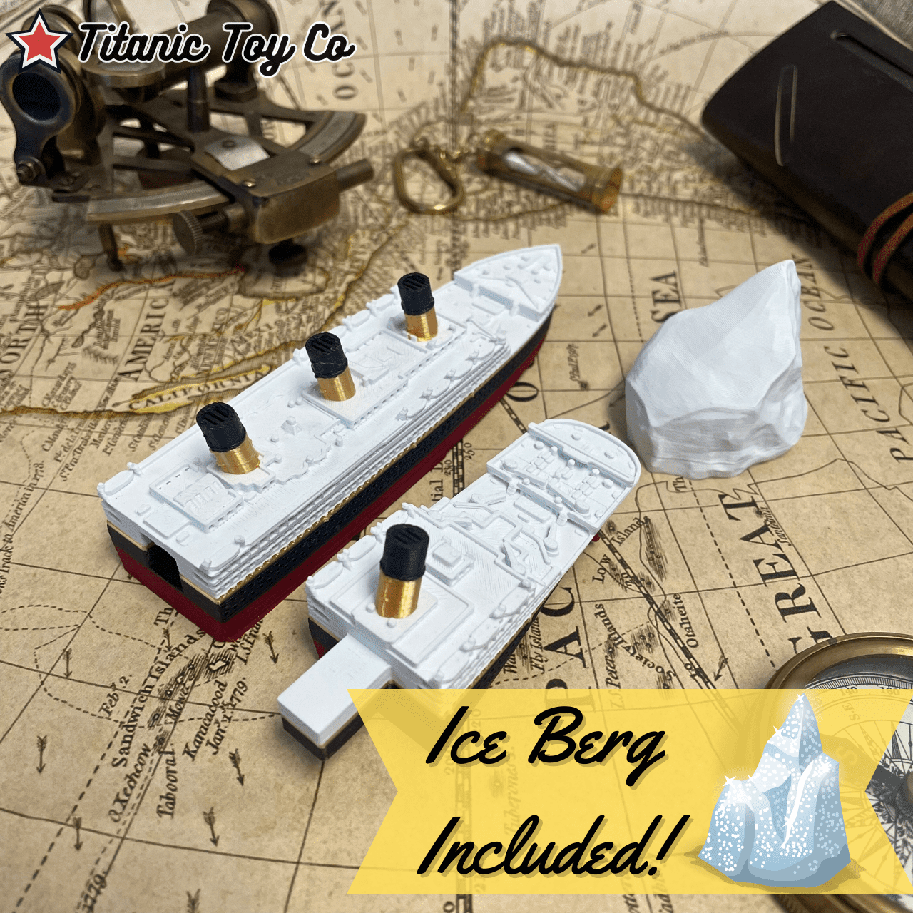 3 Pk Split In Half Titanic & Britannic & Olympic Bath Boat And Pool Toy,Break In Half RMS Titanic Toys For Kids, Historically Accurate Breakable Titanic Toy, Titanic Ship, Titanic Cake Topper, Titani