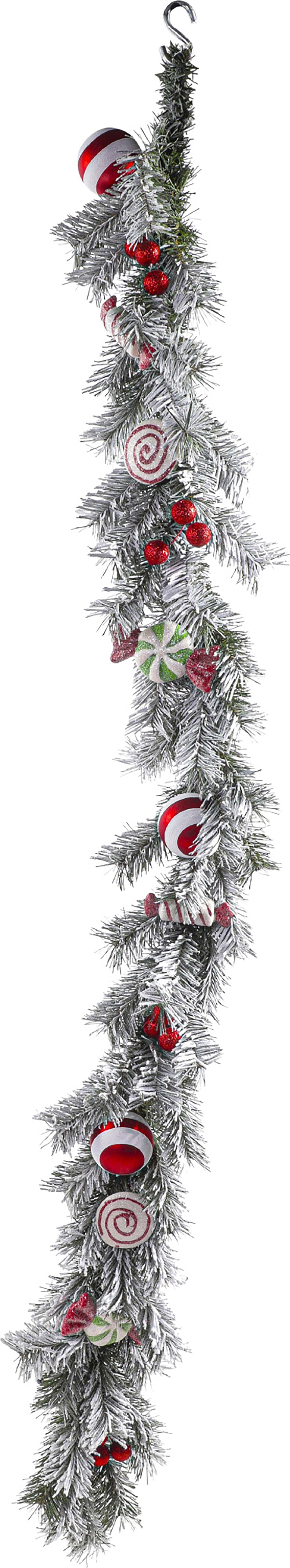 Alta Innova G48 MFGC8092X6X 6 ft. Garland with Berries, Ornaments & Candy