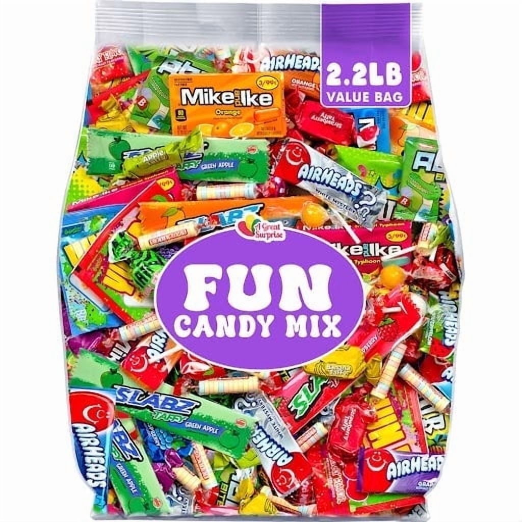 Assorted Bulk Candy - Halloween Treat - 5 Pounds - Parade Goodie Bag - Pinata Candies - Party Mix Variety - A Great Surprise