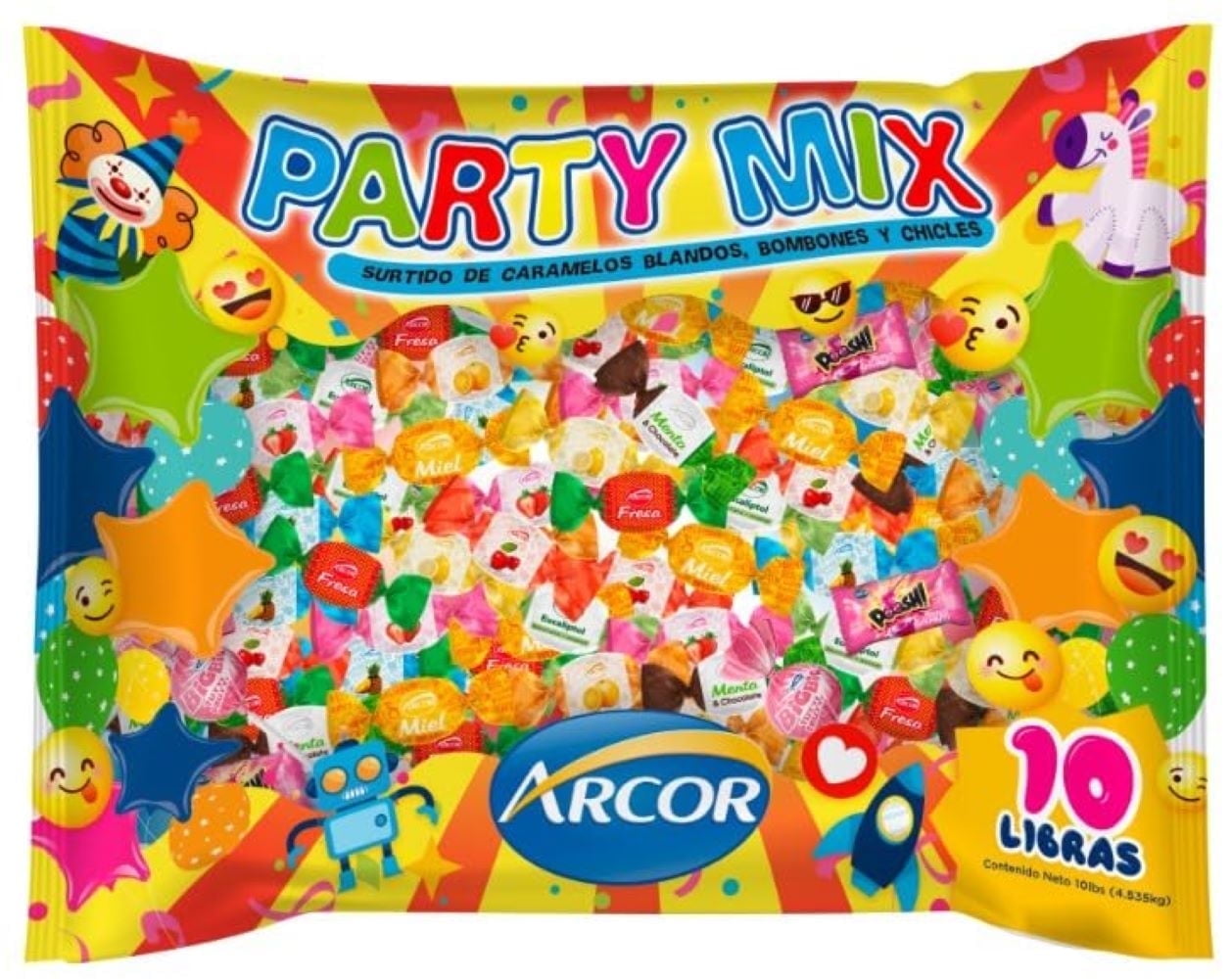 Assortit Ultimate Party Candy Mix - 10 lb Bulk Variety Pack - Hard Candies, Lollipops, Fruit Chews - Assorted Fruity Flavors for Parties, Piñatas, Gifts & Sharing (160 oz)