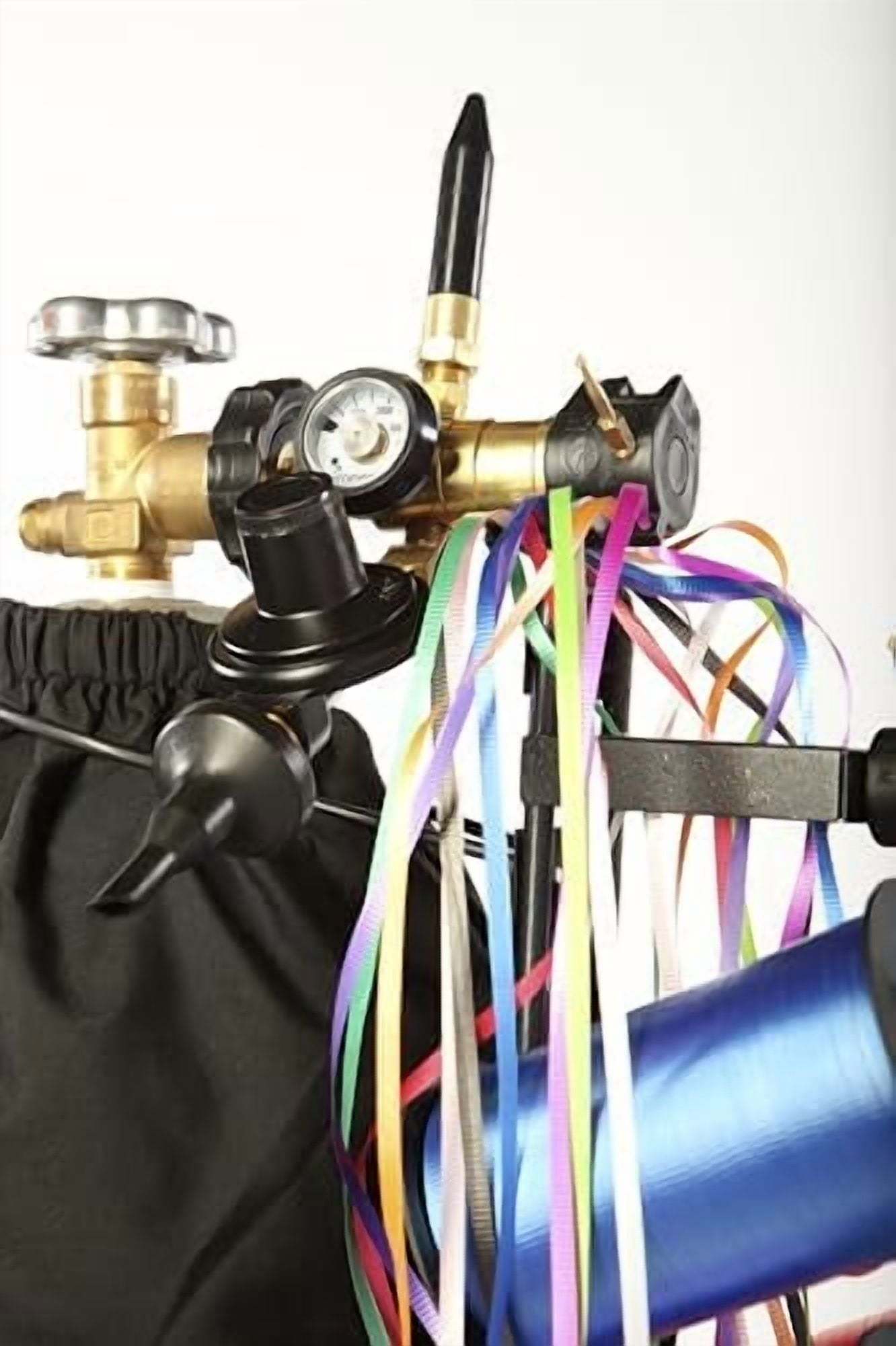 Balloon Inflator Filler for Foil and Latex Balloons with TOTAL RIBBON SYSTEM