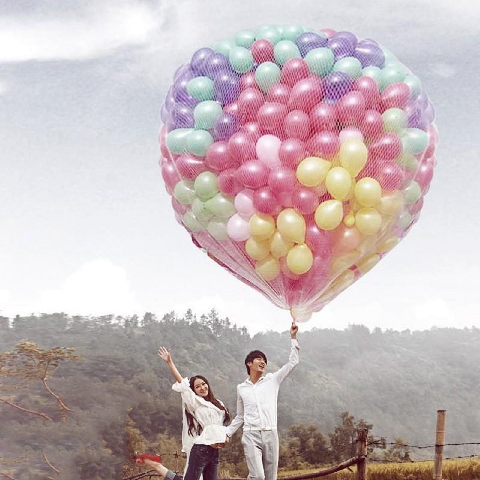 Balloon release Net/balloon net bag drop net float/lift net helium balloon release tool - style :Falling net;