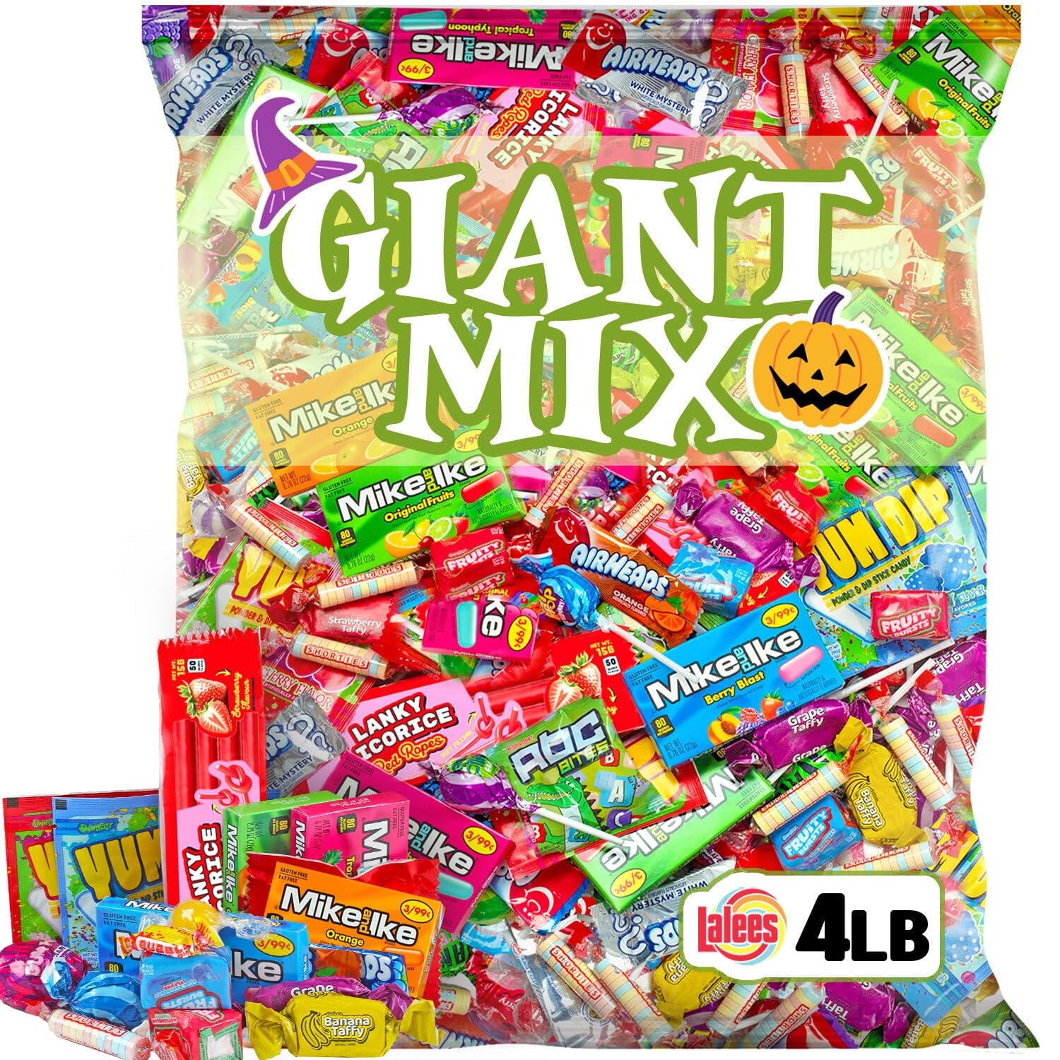 Halloween Candy Variety Pack - Bulk Candy - 4 Pounds - Assorted Parade Candies - Pinata Stuffers - Party Mix
