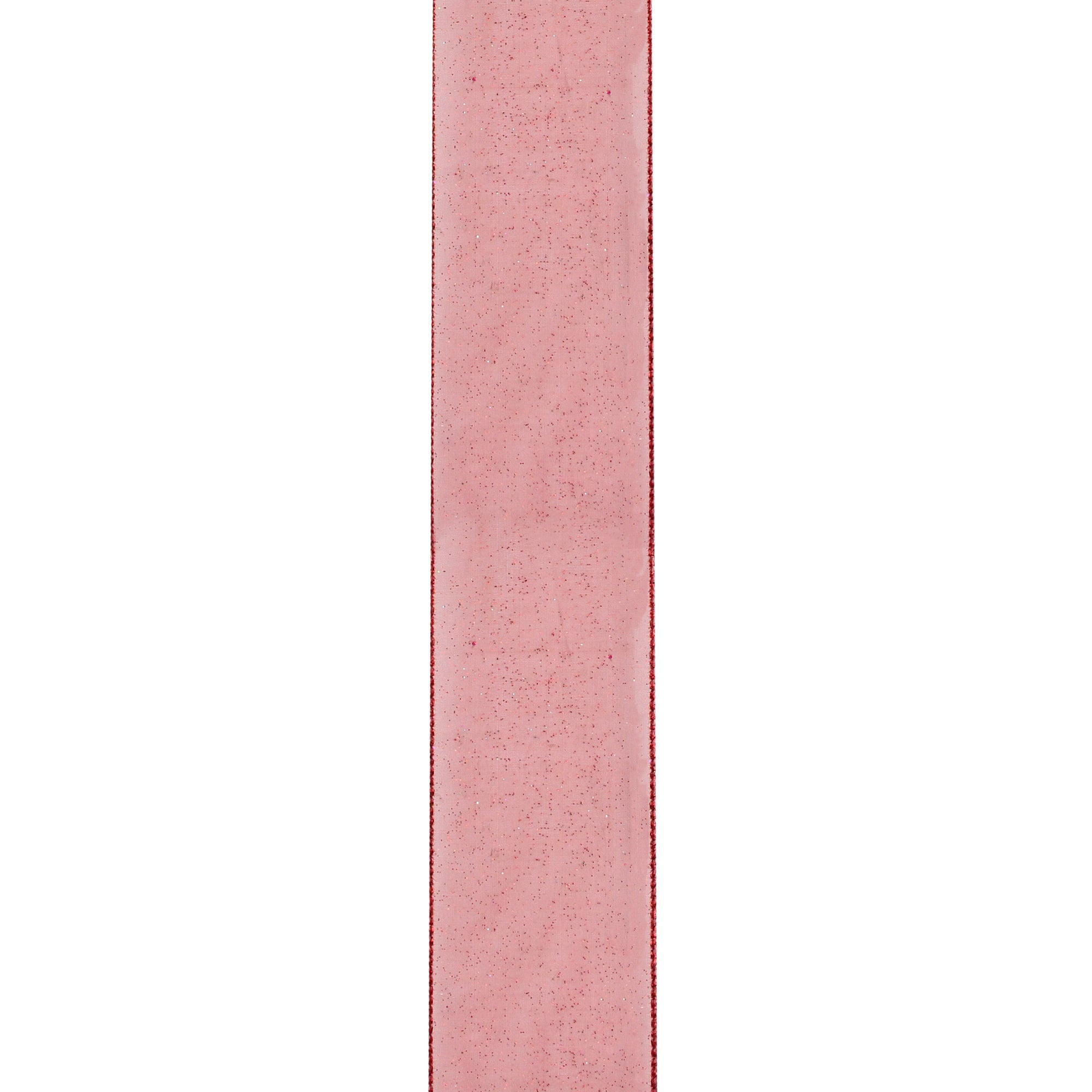 Club Pack of 12 Raspberry Red Wired Christmas Craft Ribbon 2.5" x 10 Yards