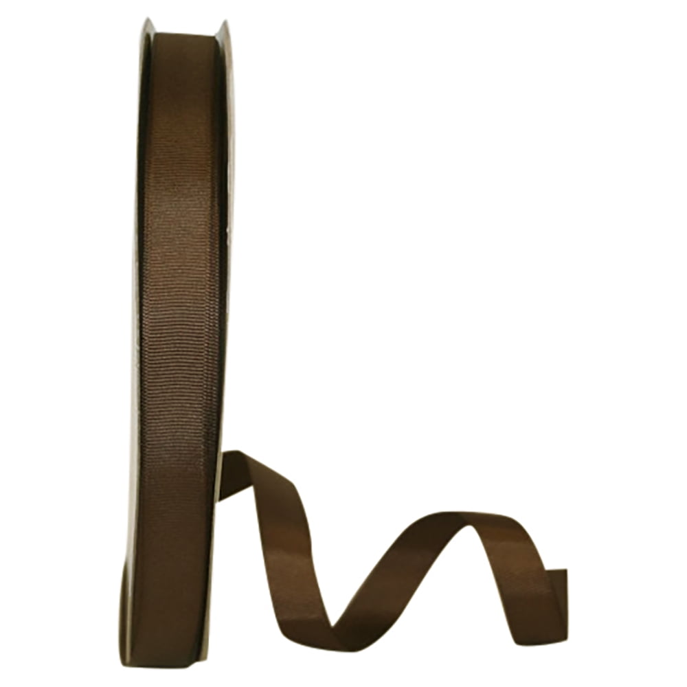 JAM All Occasion Brown Polyester Grosgrain Ribbon, 3600" x 0.62"