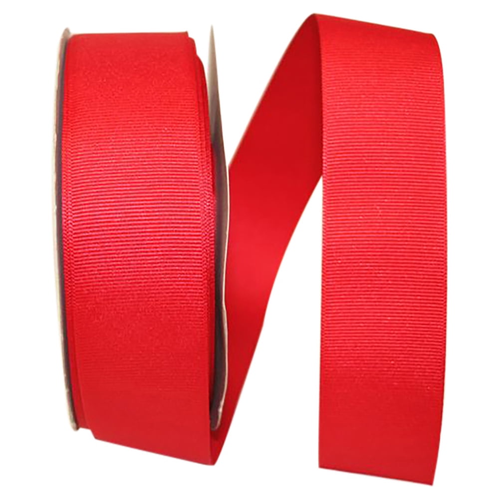 JAM All Occasion Grosgrain Red Polyester Ribbon, 1800" x 1.5"