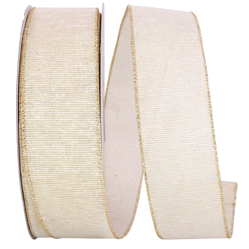 JAM Paper Glitter Christmas Lime Nylon Ribbon, 10yd X 4in, 1/Pack