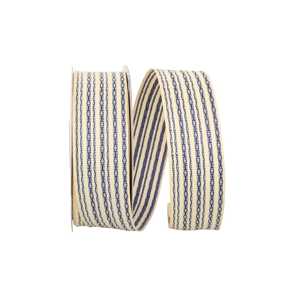 JAM All Occasion Grosgrain Antique White Polyester Ribbon, 1800" x 3"