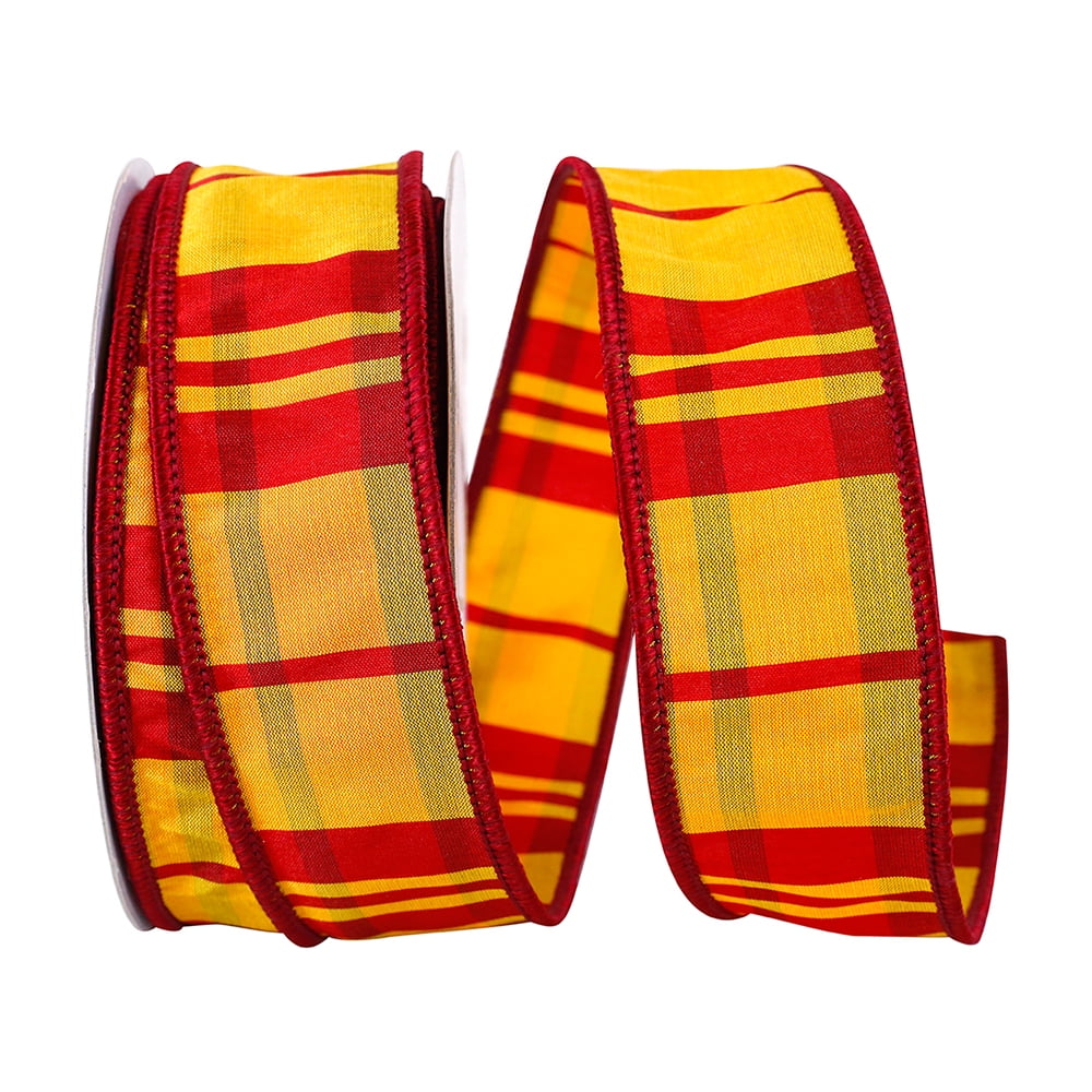 JAM Paper Fall Flame Multi-Color Polyester Ribbon, 720 X 1.5
