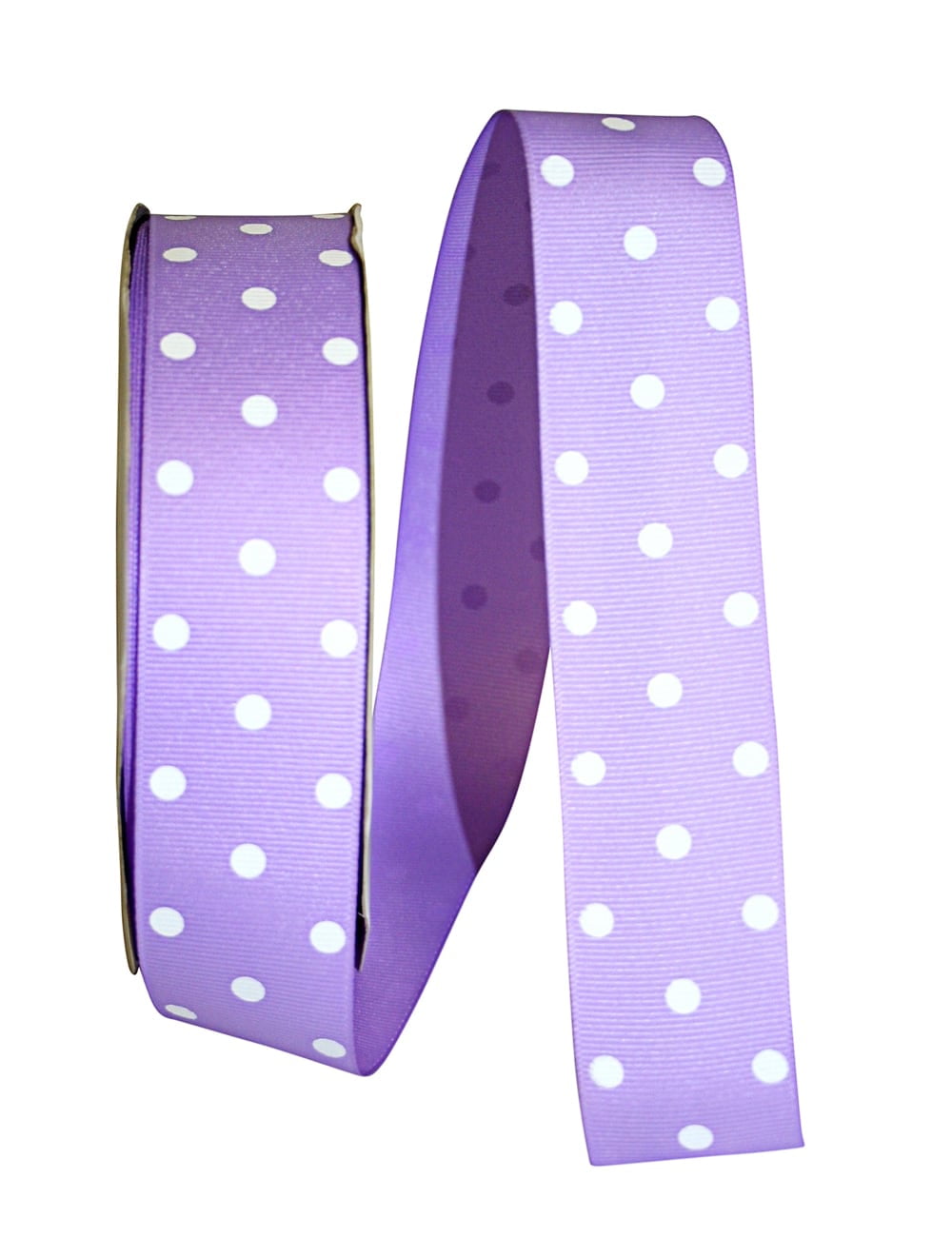JAM Paper Grosgrain Polka Dot All Occasion Lemon Yellow Polyester Ribbon, 1800" x 1.5"
