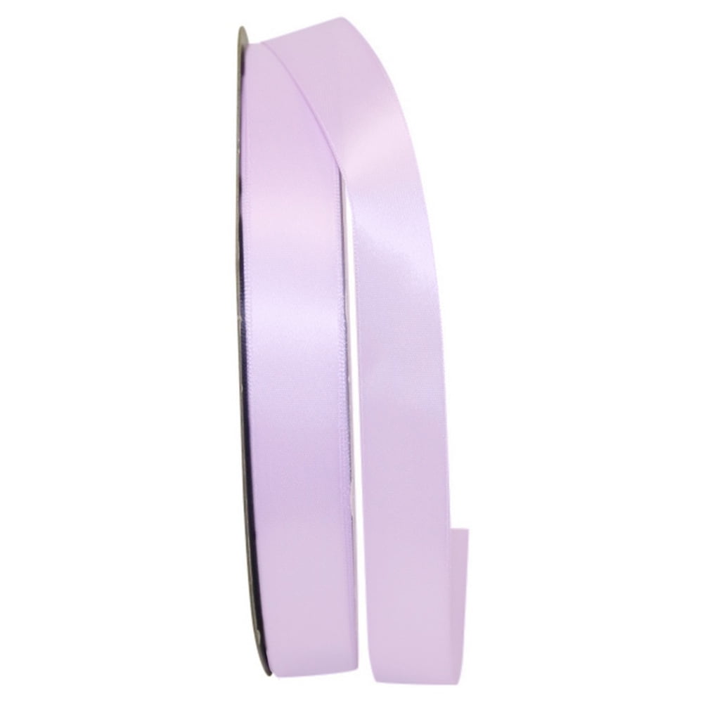 JAM Paper Reliant Double Face Orchid Satin Ribbon, 3600" x 0.87"