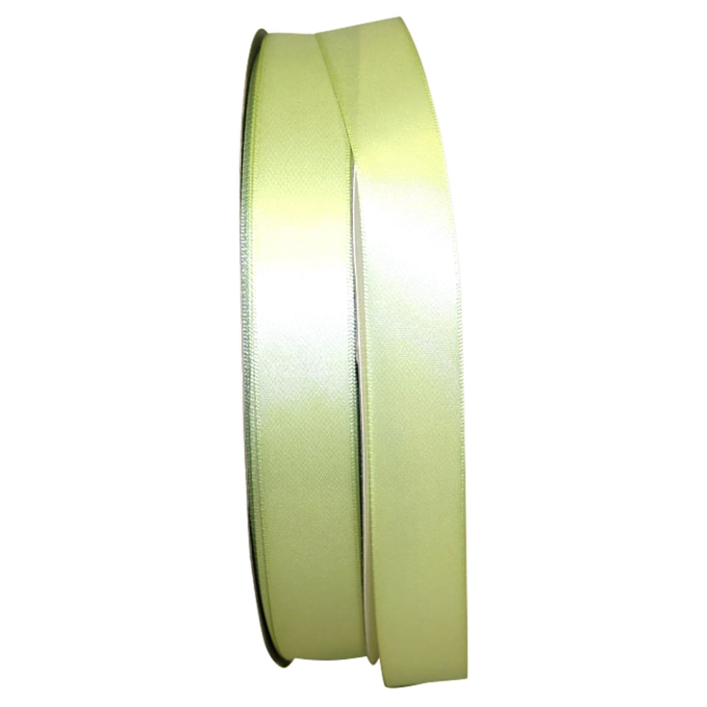 JAM Paper Satin Double Face Lime Juice Polyester Ribbon, 3600" x 0.87"