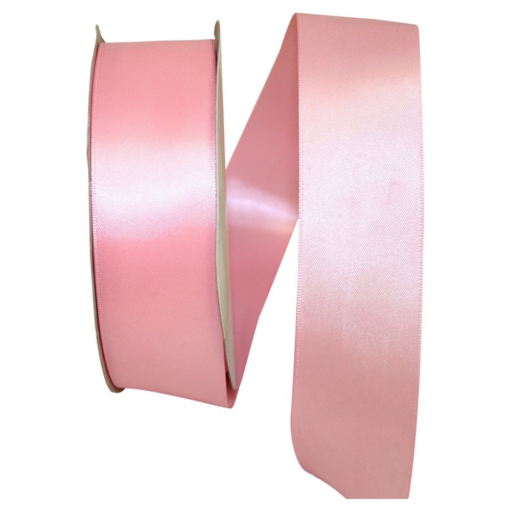 JAM Paper Reliant Double Face Orchid Satin Ribbon, 3600" x 0.87"