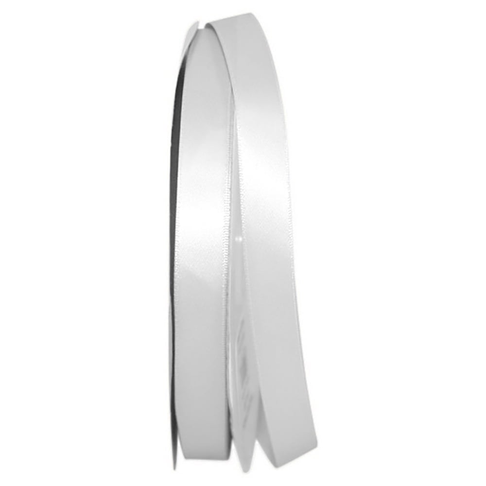 JAM Paper Satin Double Face Shell Gray Polyester Ribbon, 3600" x 0.62"