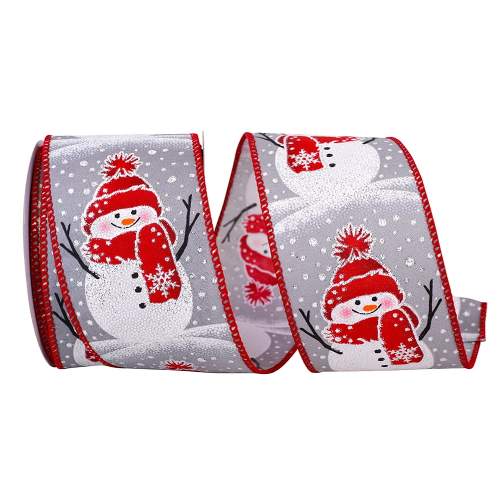 JAM Paper Glitter Christmas Lime Green Nylon 'Ho Ho Ho' Ribbon, 10yd x 2.5in, 1/Pack