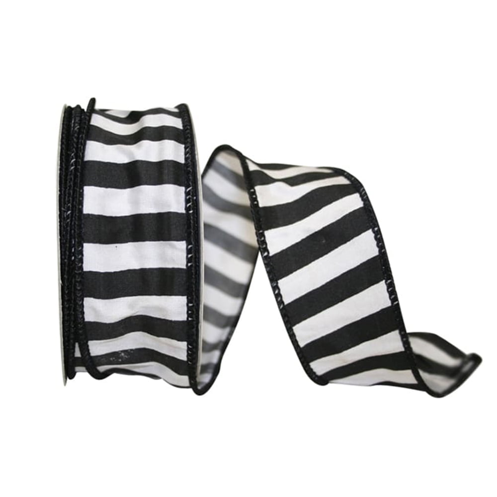 Jam Paper All Occasion Multi-Color Polyester Stripes Ribbon, 360" X 1.5"