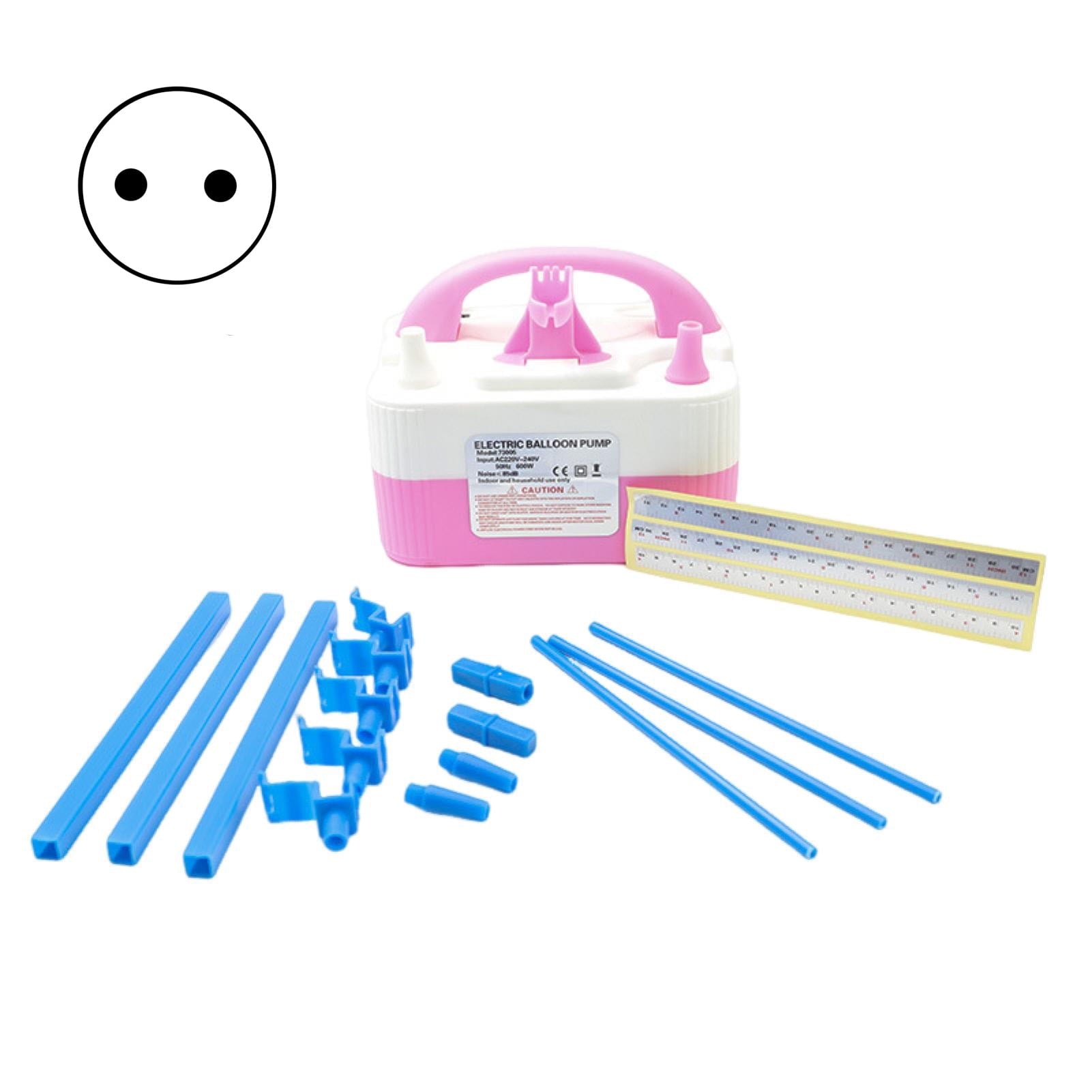 Kripyery Electric Balloon Pump Dual Nozzle Electric Balloon Inflator Quick Inflating Balloon Promotion Tool Party Decoration EU Plug
