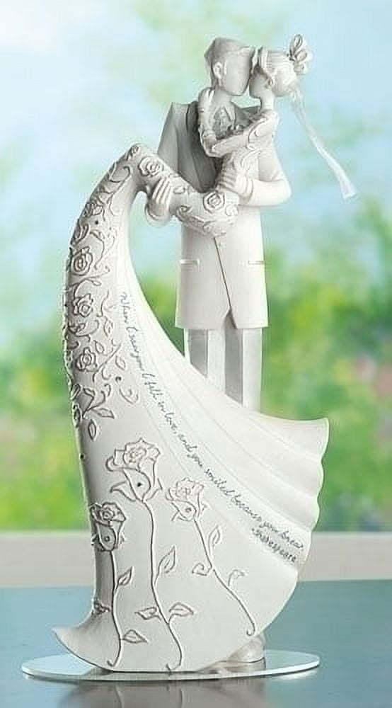 Language of Love "The Kiss" Cake Topper, 9-Inch