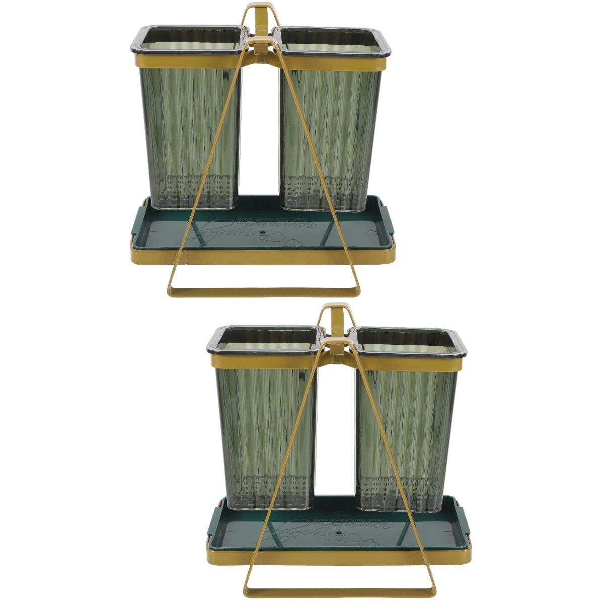 MLINS 2pcs Wall Mount Chopstick Holder Multi-function Cutlery Holder Desktop Utensil Holder