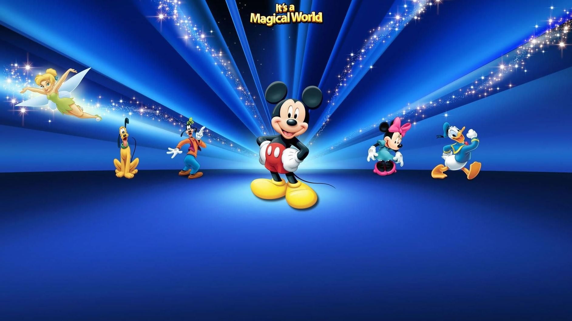 Mickey Mouse It's a Magical World Edible Cake Topper Image ABPID00028V1