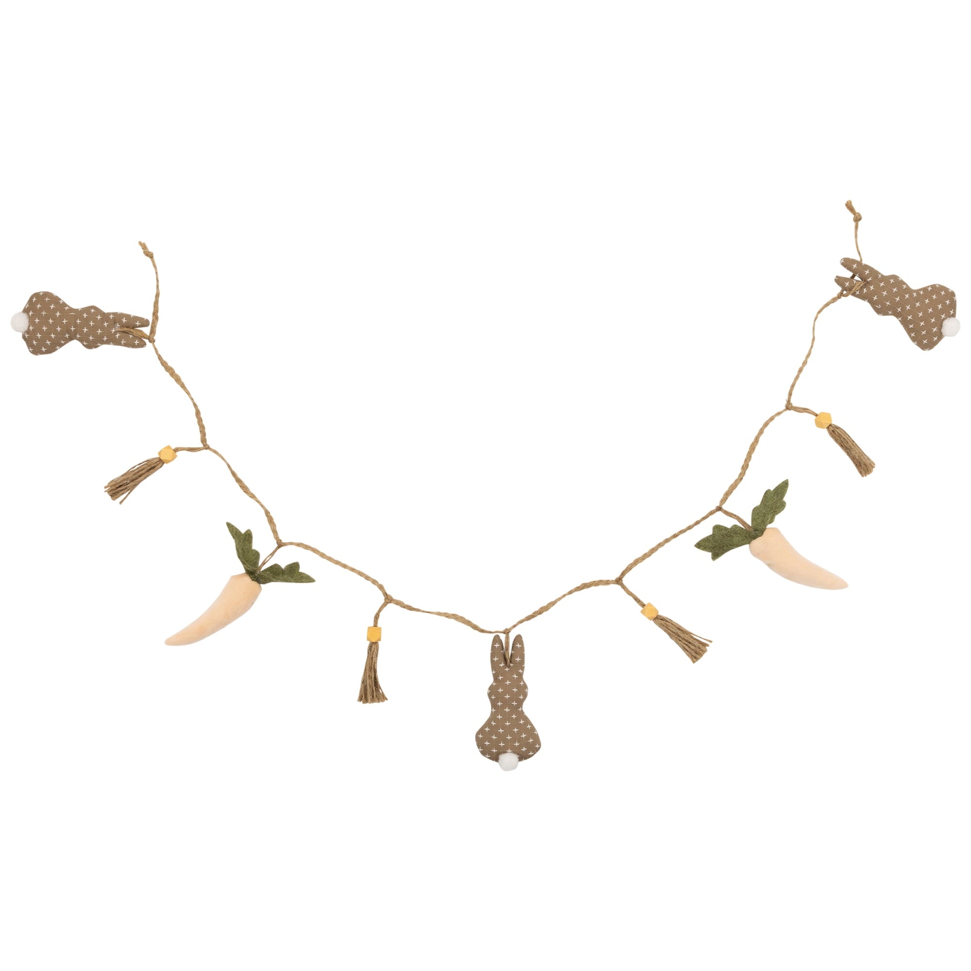 Northlight Carrots and Bunnies Plush Easter Garland - 4'