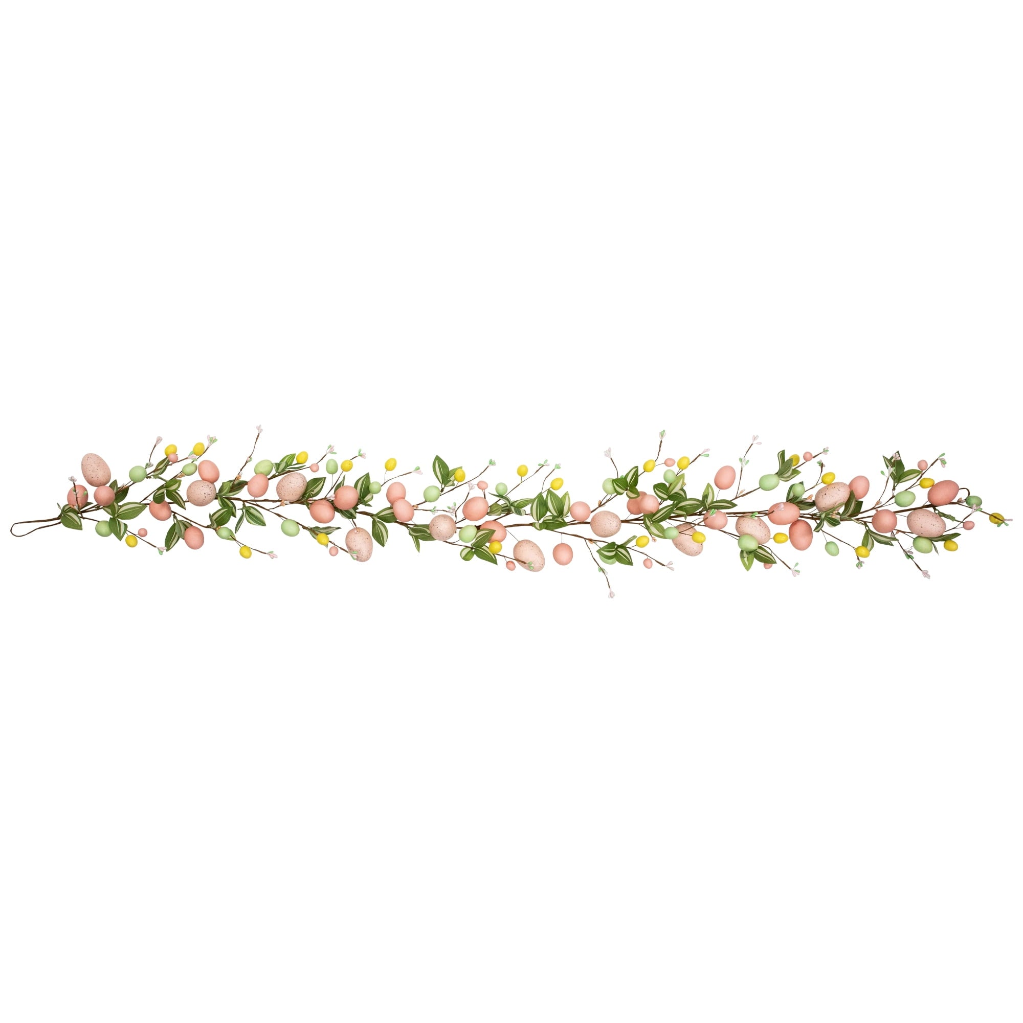 Northlight Easter Eggs and Flower Buds Artificial Garland - 6' - Pink