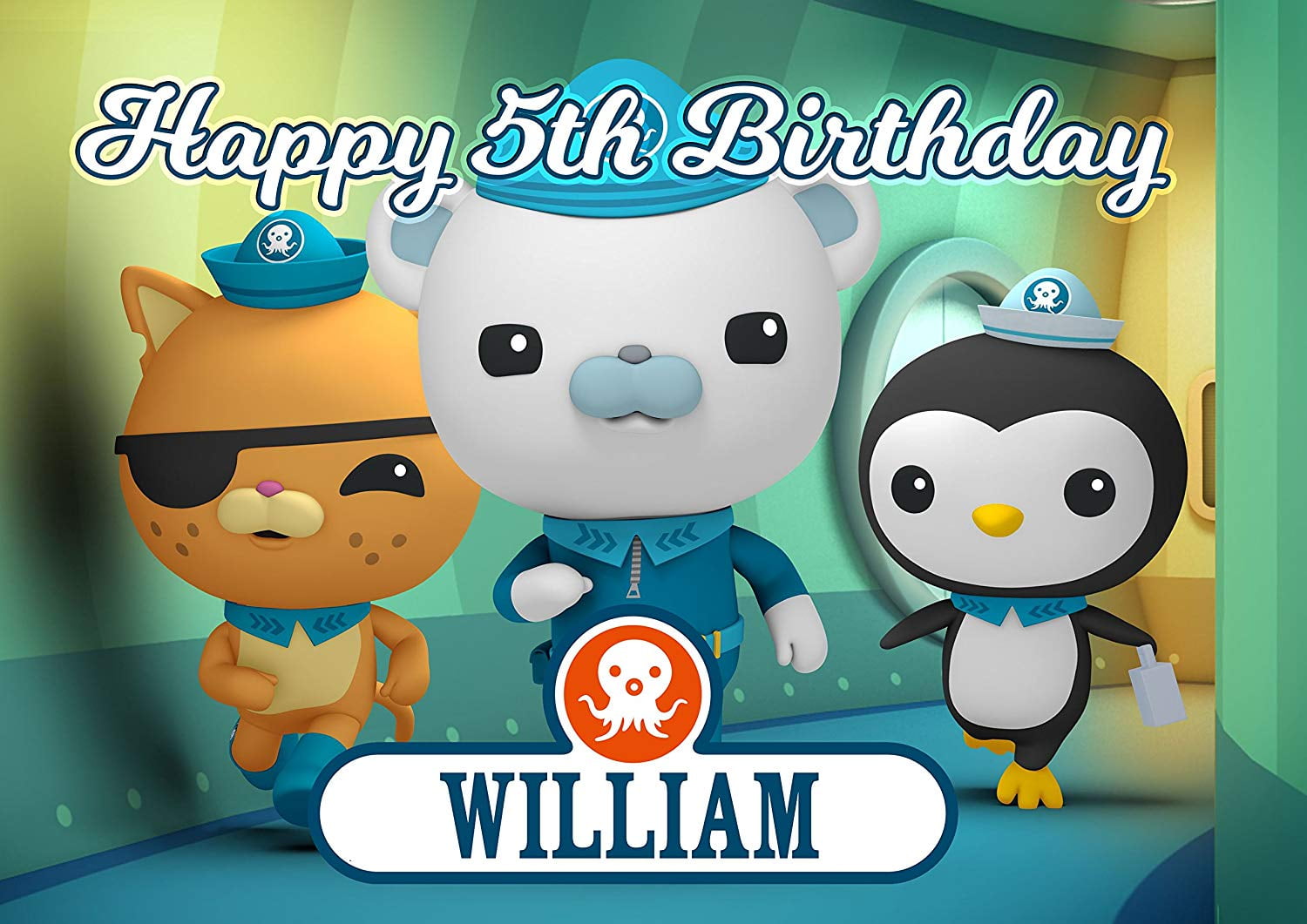 Octonauts Disney Junior - Edible Cake Topper - 11.7 x 17.5 Inches 1/2 Sheet rectangular