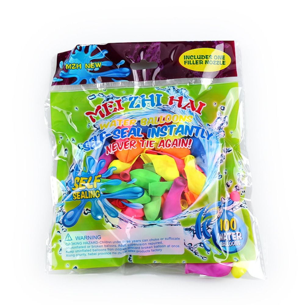Portable Air Water Bomb Balloon Pump With Balloons For Kids Party Outdoor Toy Balloons (Pump and Balloons Random Color)