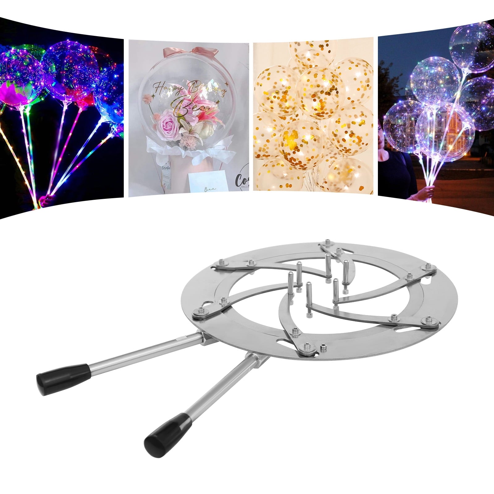 Professional Balloon Expanding Tool for Large Openings – 3.75lbs Gross Weight, Compatible with Balloon Inflators, Dual-Hand Operation for Event Decorators