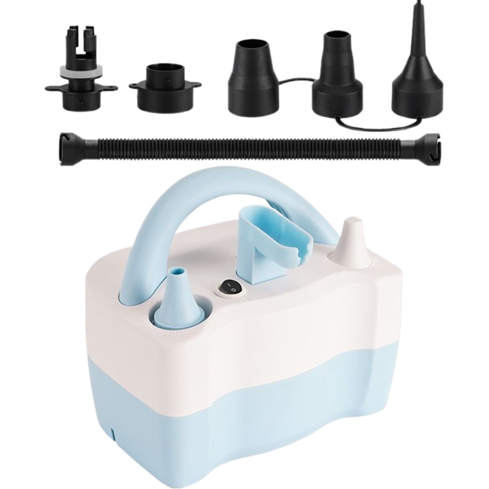 Pw Tools Balloon Inflator Pump Electric Electric Portable Balloon Blower Double Nozzle 600w Intelligent Inflation Devices & Accessories for Party custody