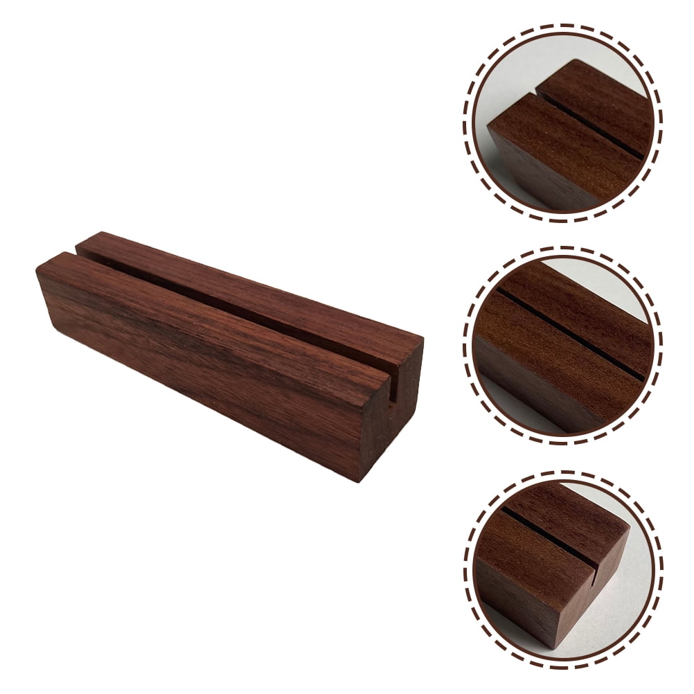 WHAMVOX 12 Pcs Holder Table Numbers Display Wooden Message Box Sign