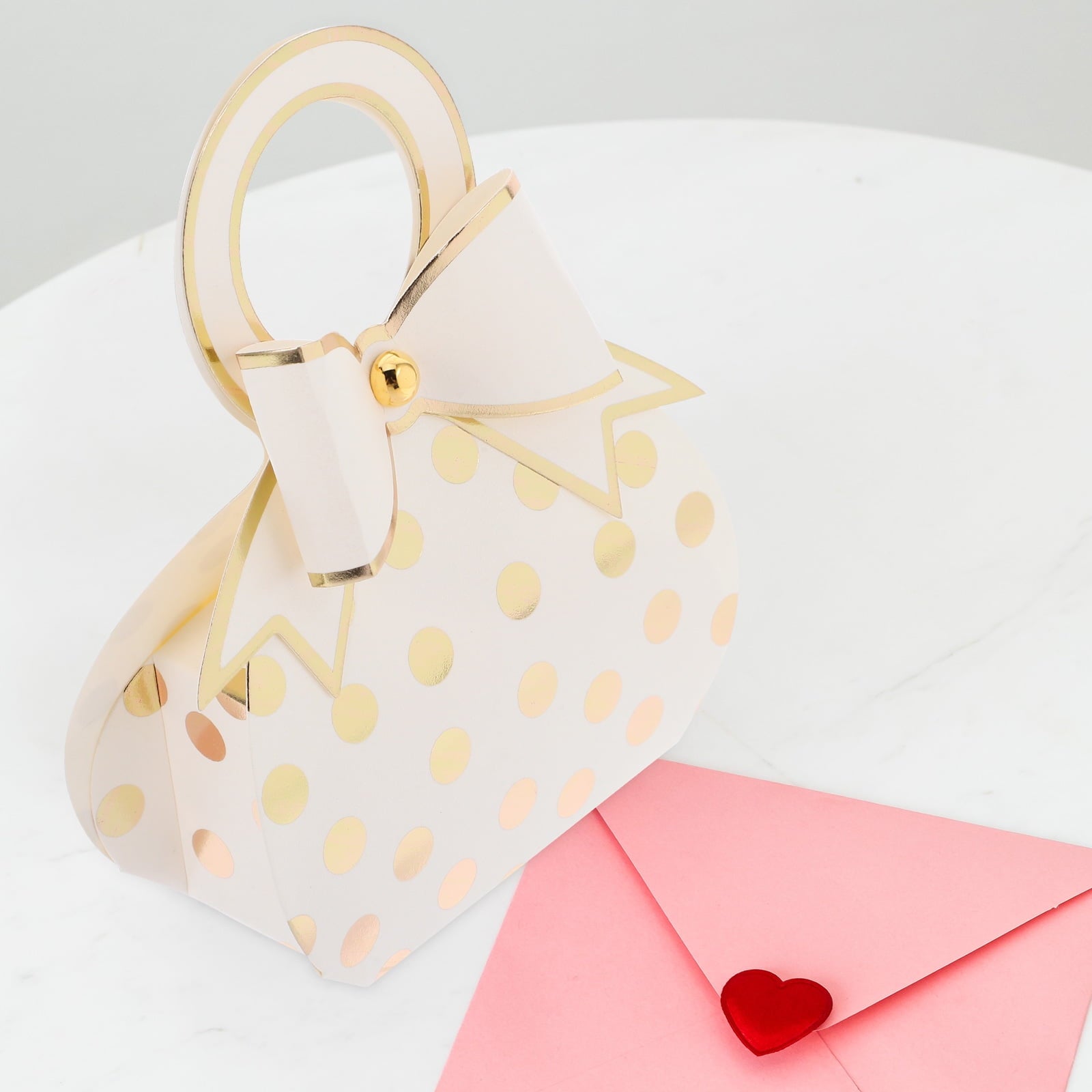 WORGEOUS  50 Pcs Boxes with Lids Birthday Party Decorations Handbag Gift Bride
