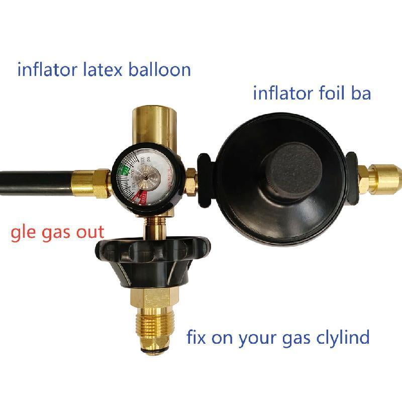 Helium Balloon Inflator Regulator Helium Balloon Filler with Gauge 0-3000PSI