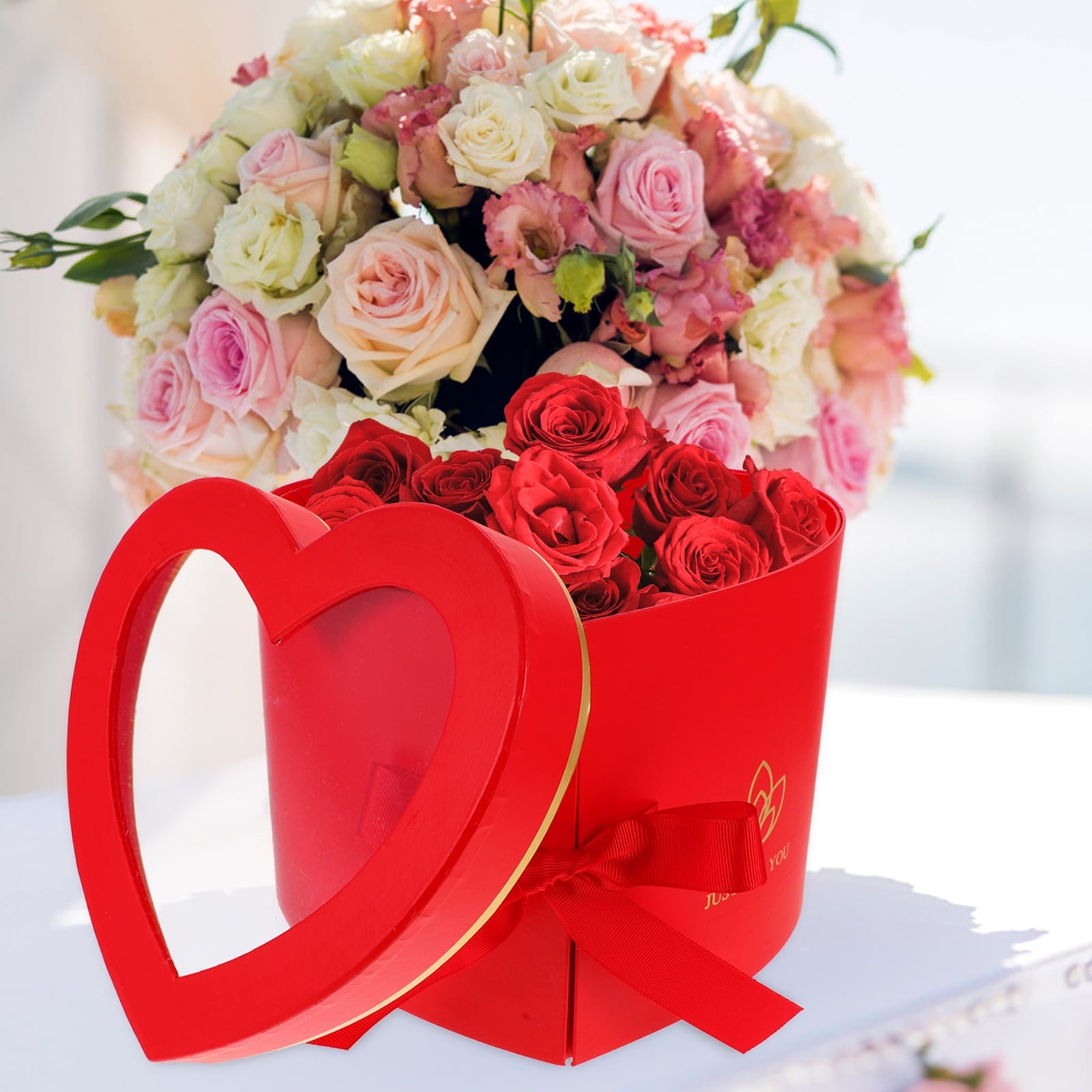 Heart Shaped Box Filler Favor Trinket Gift Boxes Clothing for Gifts Shirt Presents Red