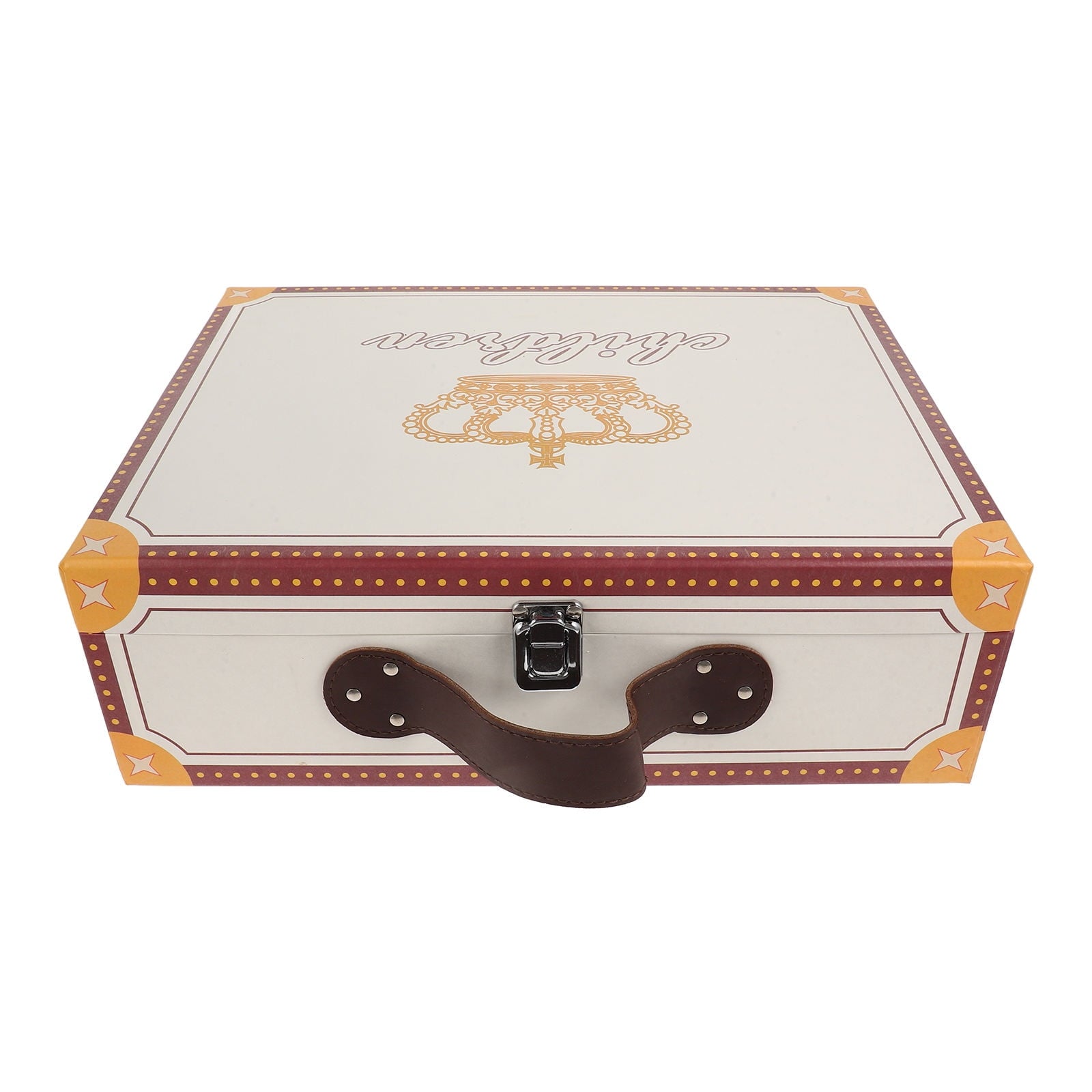 Masteelf Paper Suitcase Gift Packing Box Handheld Gift Suitcase Decorative Paper Gift Wrapping Box Party Favor