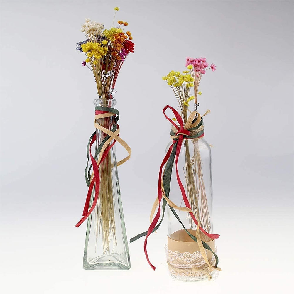 Raindrops  3 Pieces Christmas Decor Rattan Material Raffia Rope Wrapping Gift Boxes
