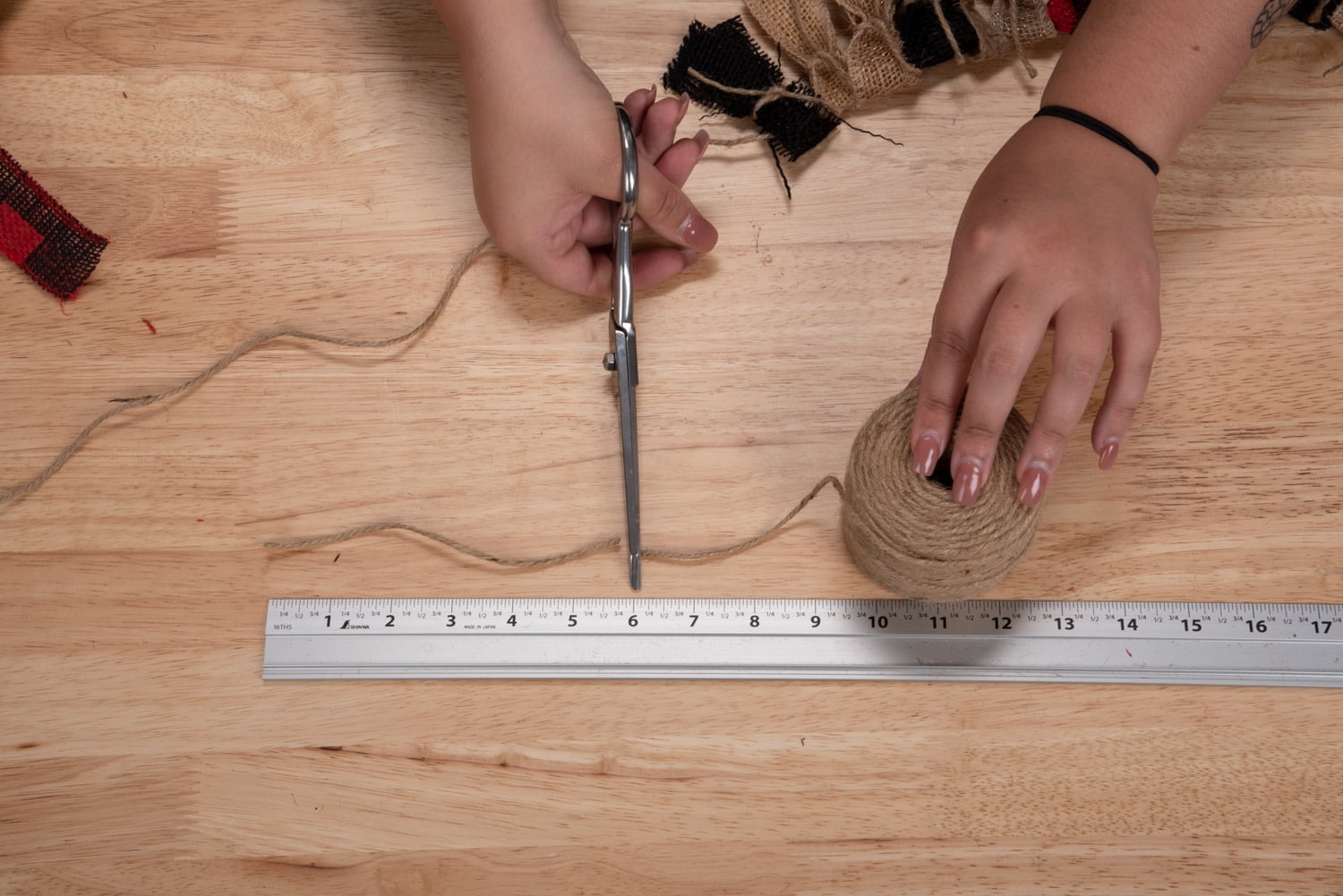 Love, Laugh, Craft Rag Tie Garland Burlap Project Kit, 2-10'L, Precut Ribbon, Multi-Color