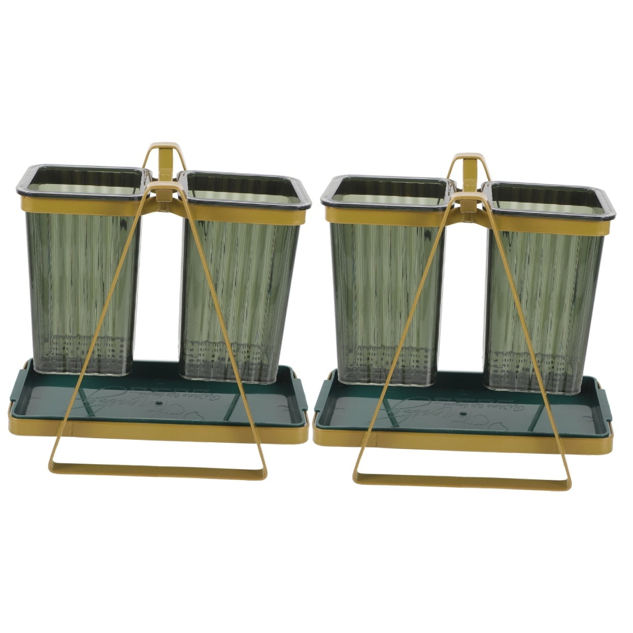 MLINS 2pcs Wall Mount Chopstick Holder Multi-function Cutlery Holder Desktop Utensil Holder