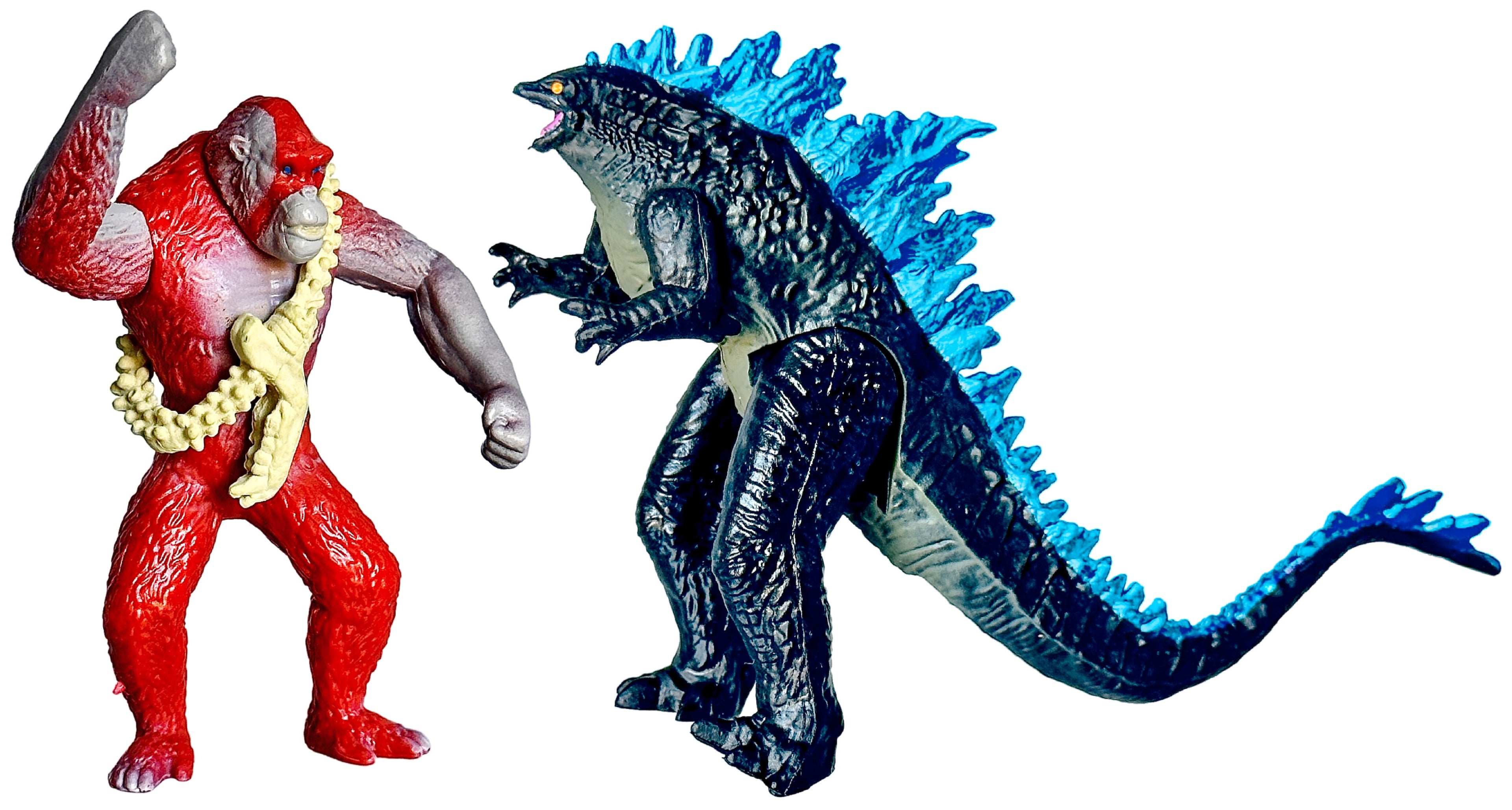 TwCare Set of 12 Godzilla x Kong: The New Empire Action Figures, Evolved Basic Exquisite Battle Roar B.E.A.S.T. Glove Shimo Frost Bite, Dinosaur Dragon Toys, Mecha King Ghidorah Cake Toppers Pack