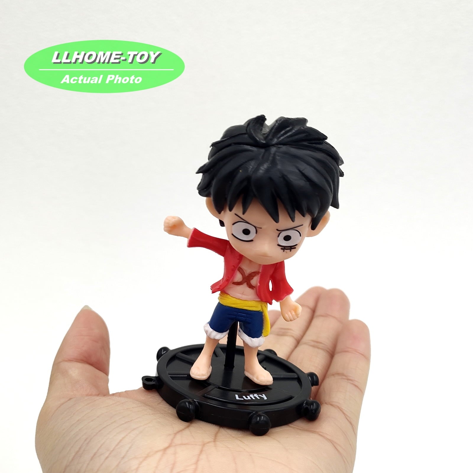 Anime One Piece #75 Luffy Whitebeard Law Doflamingo 6pcs Figure Cake Topper Gift