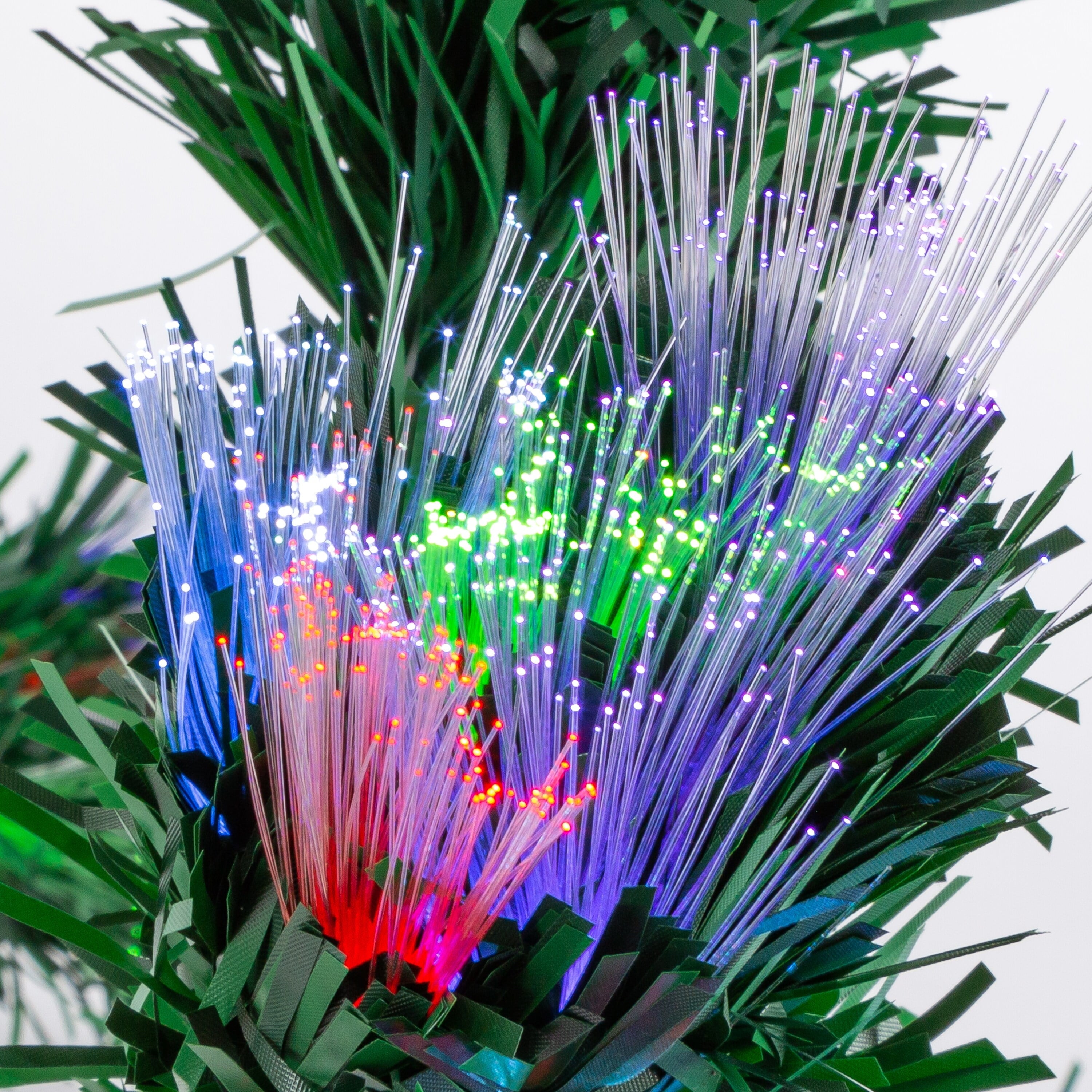 Sterling 6 ft. Pre Lit Multi Colored LED Fiber Optic Garland