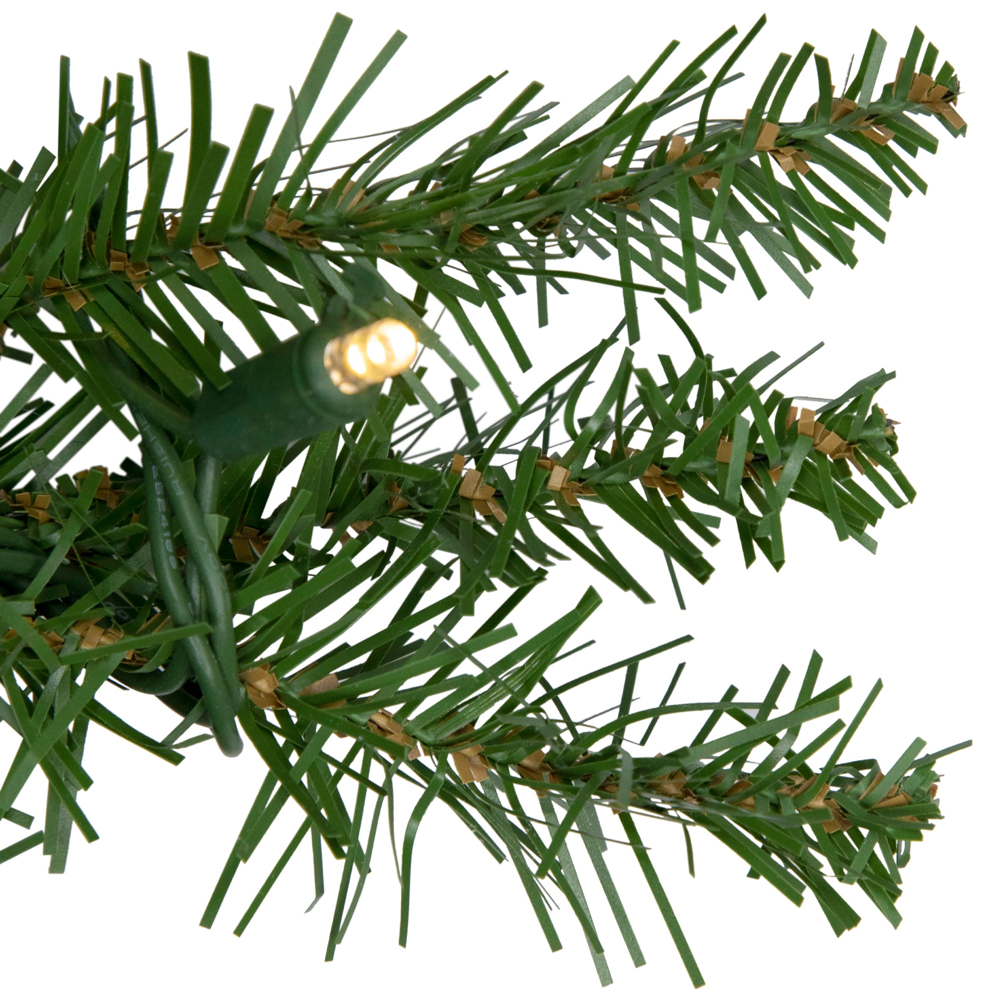 Northlight Decorated Northern Pine Warm White Prelit LED Corded Artificial Christmas Garland, 10" (Green)