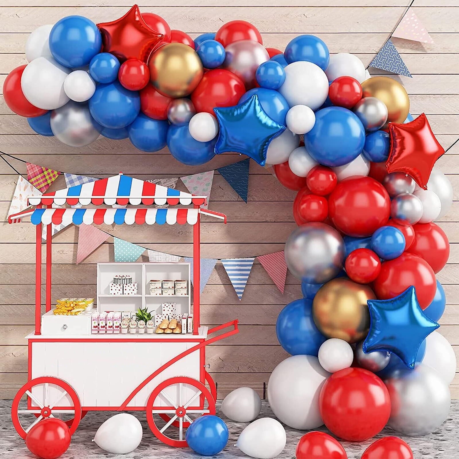 Balloon Arch Kit 8.2ft 5ft Adjustable Balloon Arch Stand Set with Water Fillable Base Balloon Clips Pump Knotter Reusable Balloon Arch Frame DIY Party Supplies for Wedding Birthday