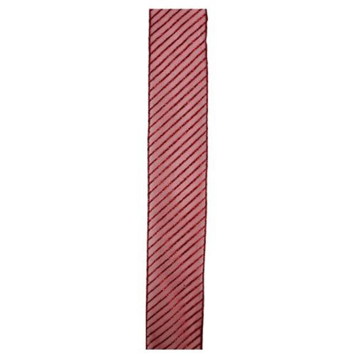 Northlight Red Wired Christmas Craft Ribbon 2.5" x 120 Yards