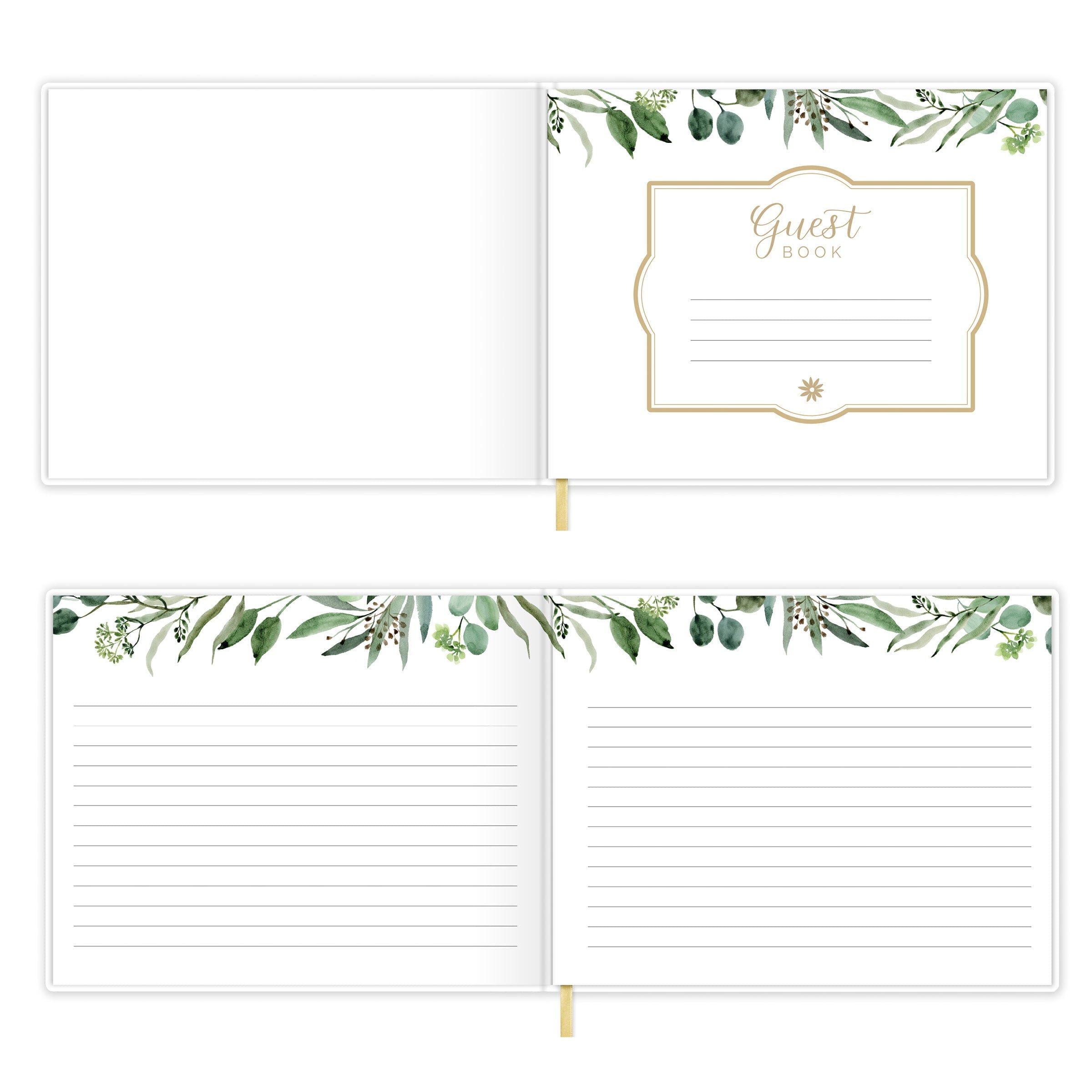 Guest Book, Guest Planner, Eucalyptus, Wedding Guest Book, bloom daily planners